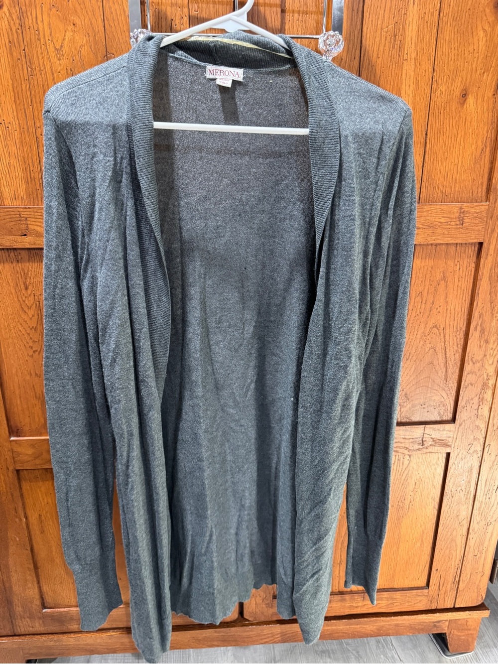 Merona Women’s Gray Open-Front Cardigan Sweater